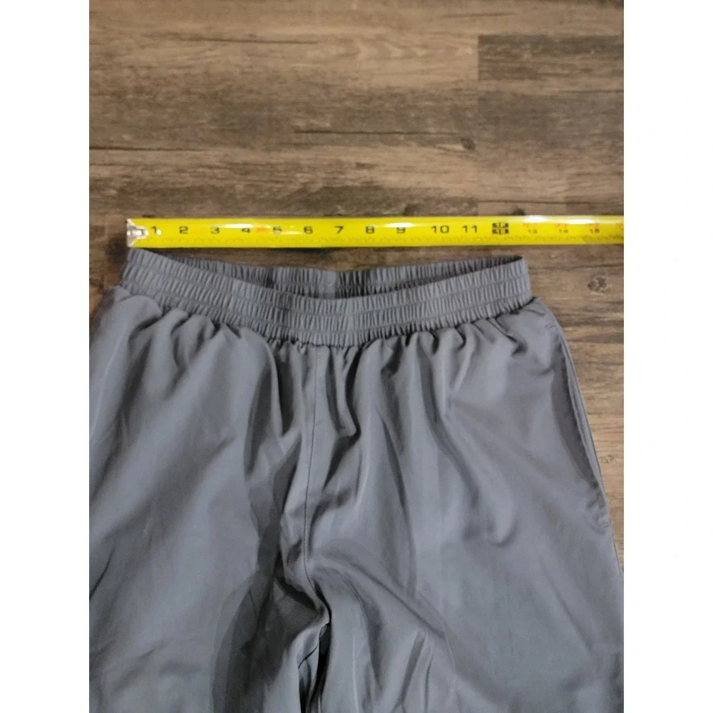Varsity Spirit Grey Athletic Track Pants Elastic Waist Ankle Zip Joggers M‎